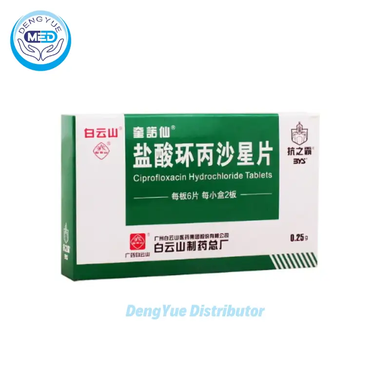 kuinuoxian ciprofloxacin hydrochloride comprimido